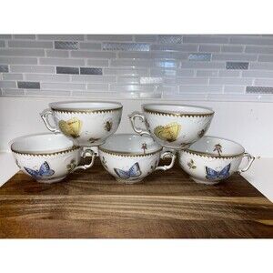 Anna Weatherley Spring in Budapest Flat Cup Set Of 5